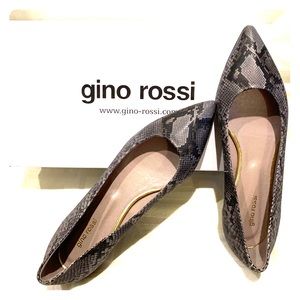 NEW Gino Rossi Gray Leather Flats
